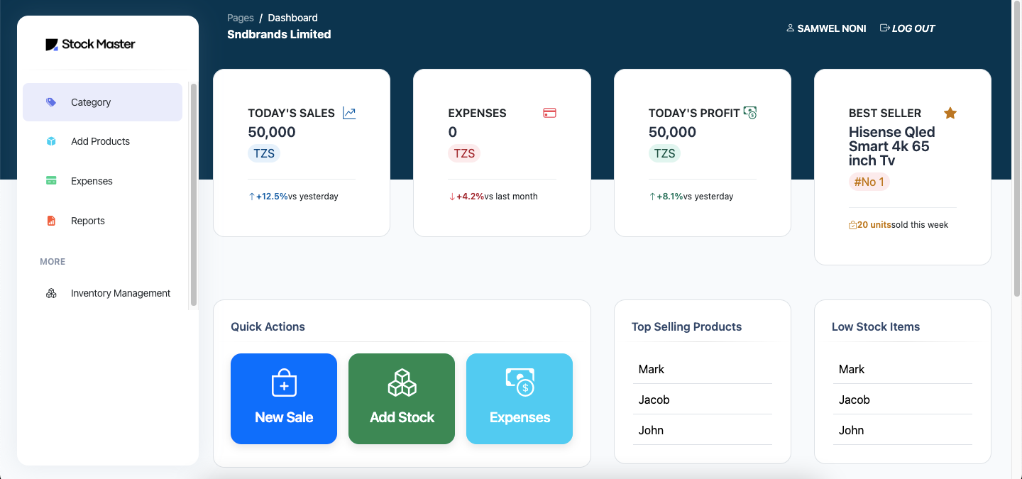 Inventory management software solutions in Tanzania